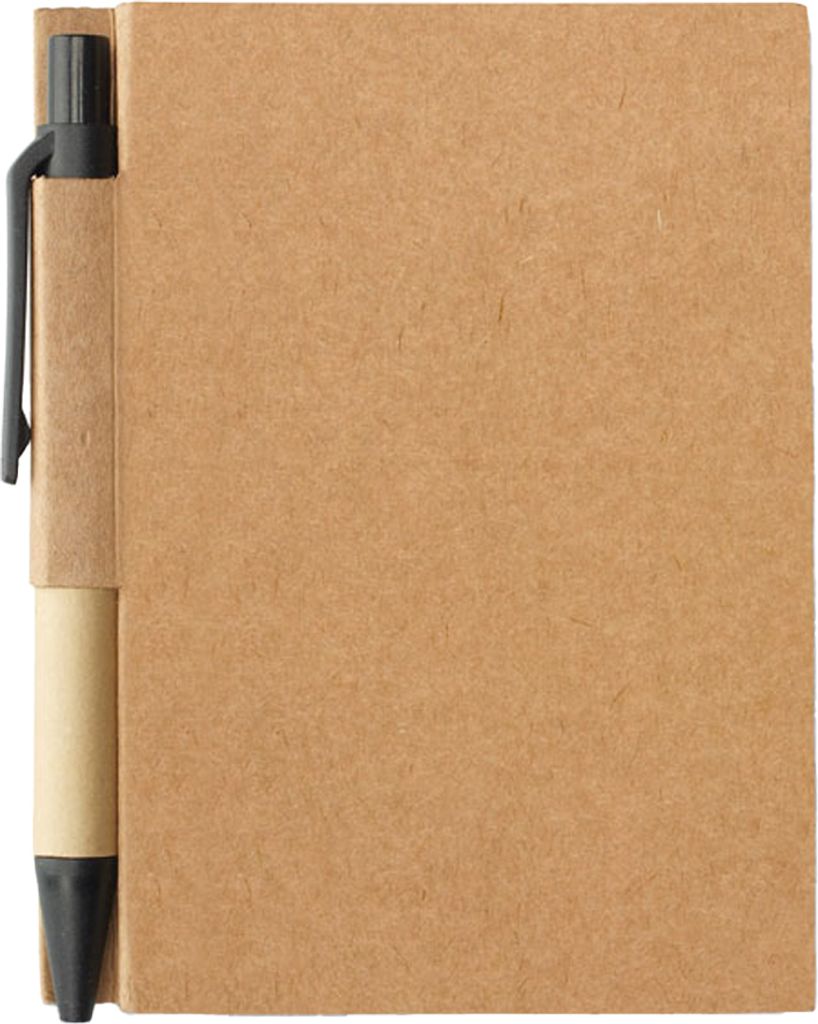 MidOcean - Notizbuch und Stift "Cartopad", recyceltes Material MO247 (0,9 cm x 11 cm x 8,5 cm) (Schwarz)