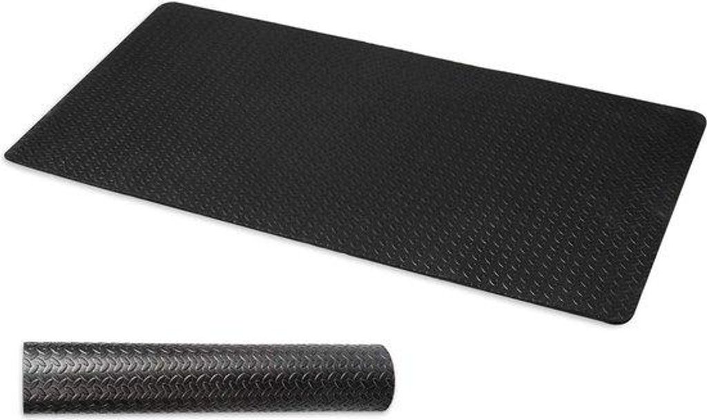 Antirutsch-Mat 58x118cm für Fitnessgeräte Trainingsmatte Schutzmatte
