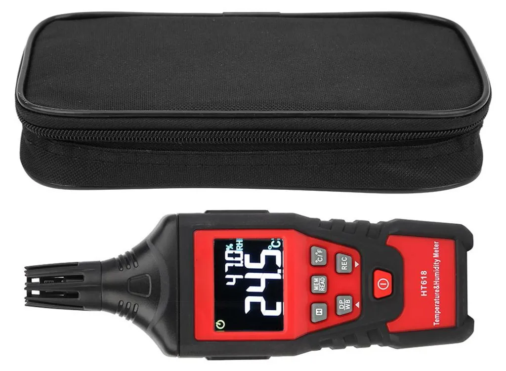 Thermomètre hygromètre numérique HT618 haute précision double écran LCD