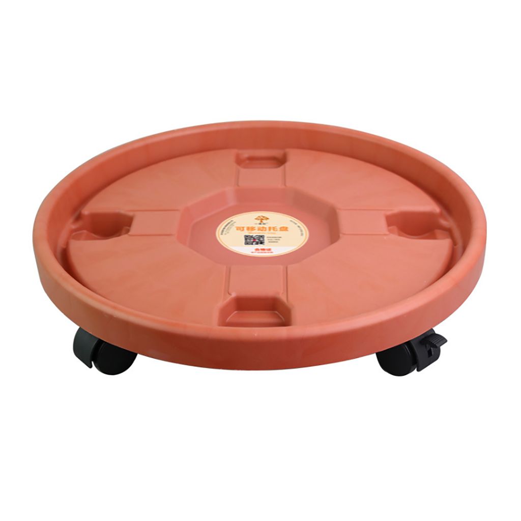 Moving Tray,Plastic Vase mit Roller,Movable Pot Holder,Plant Caddy,Flower Pot Tray with Wheels