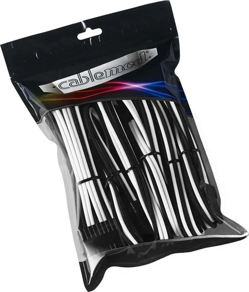 Câbles Extension CableMod ModMesh Noir et Blanc pour Cable Management