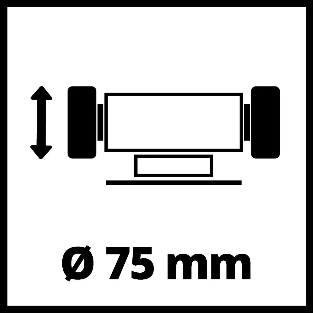 Mini ponceuse stationnaire Einhell TC-XG 75 pour modélisme et affûtage - 15
