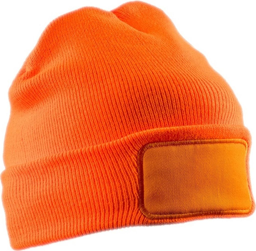 Result Erwachsene Uni Doppel-Strick Thinsulate Printer Mütze PC3737 (Einheitsgröße) (Neonorange)