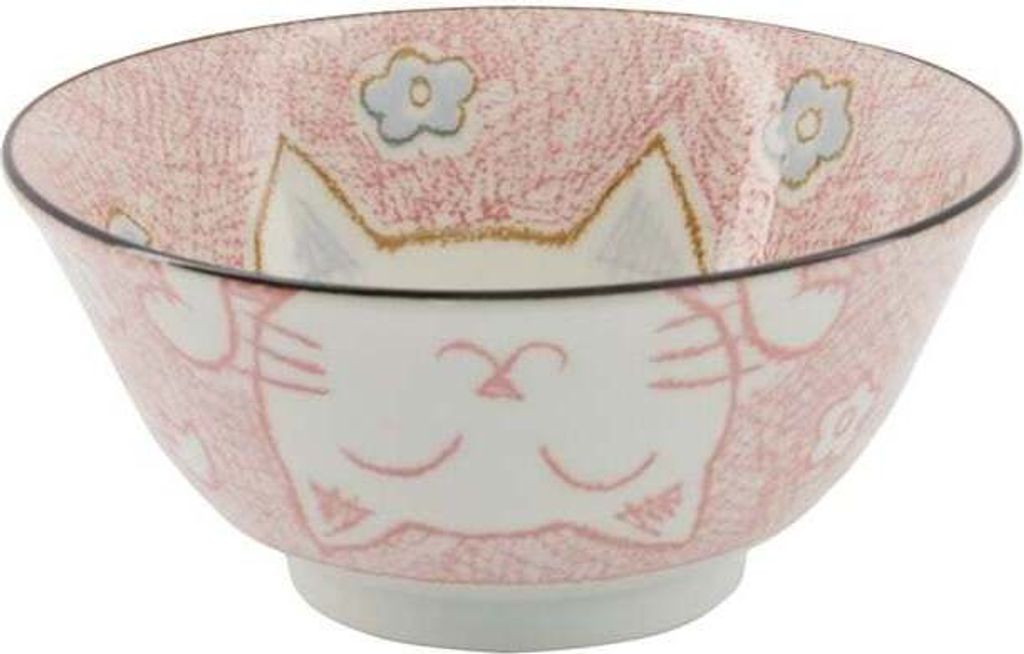 Japan Culture Katzen Schalen Kawaii Cat Schüssel Pink Porzellan