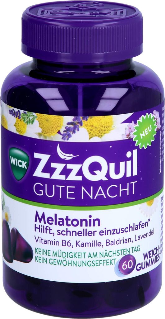 WICK ZzzQuil Bonne Nuit, 60 pastilles Image du produit 