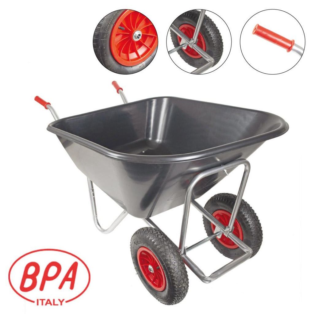 BPA Großmuldenkarre Zweirad Schubkarre Stall Hofkarre Produktbild 