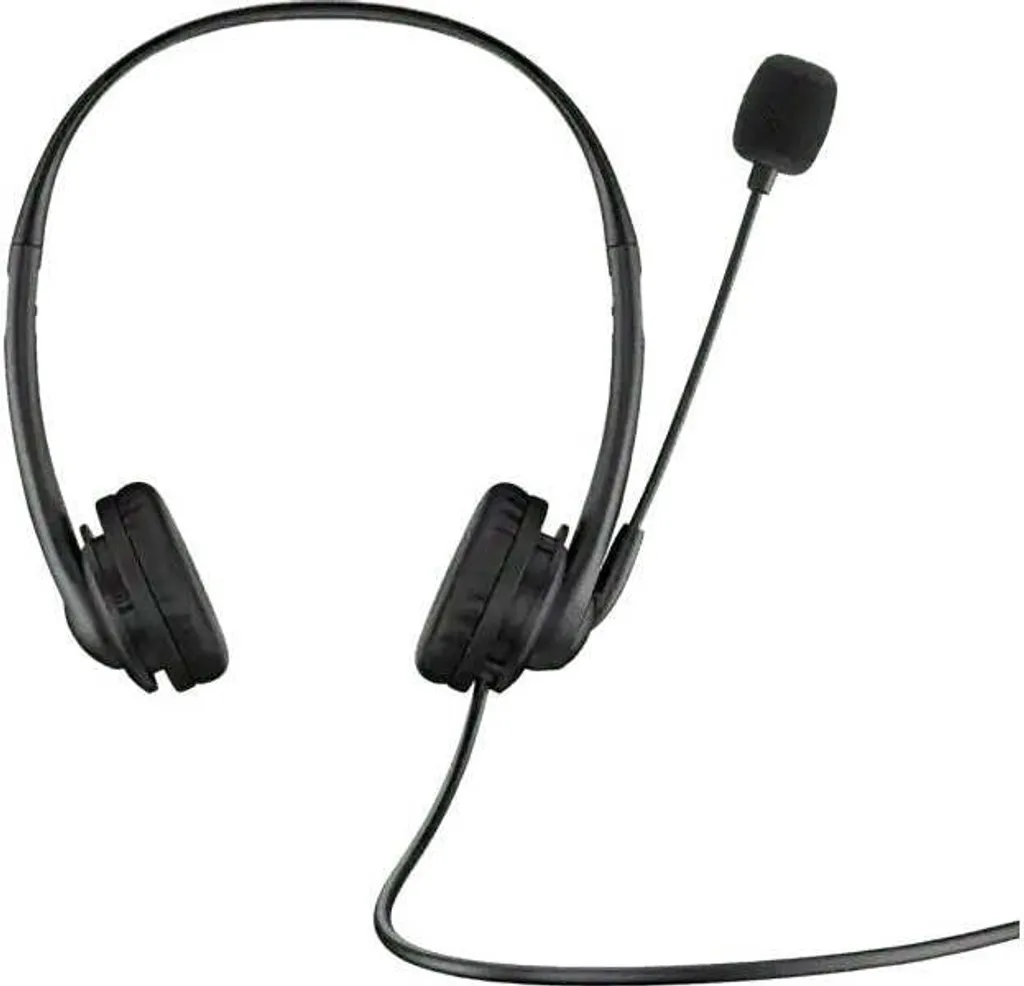 Casque audio USB HP G2 stéréo pour PC et Mac avec micro antibruit noir