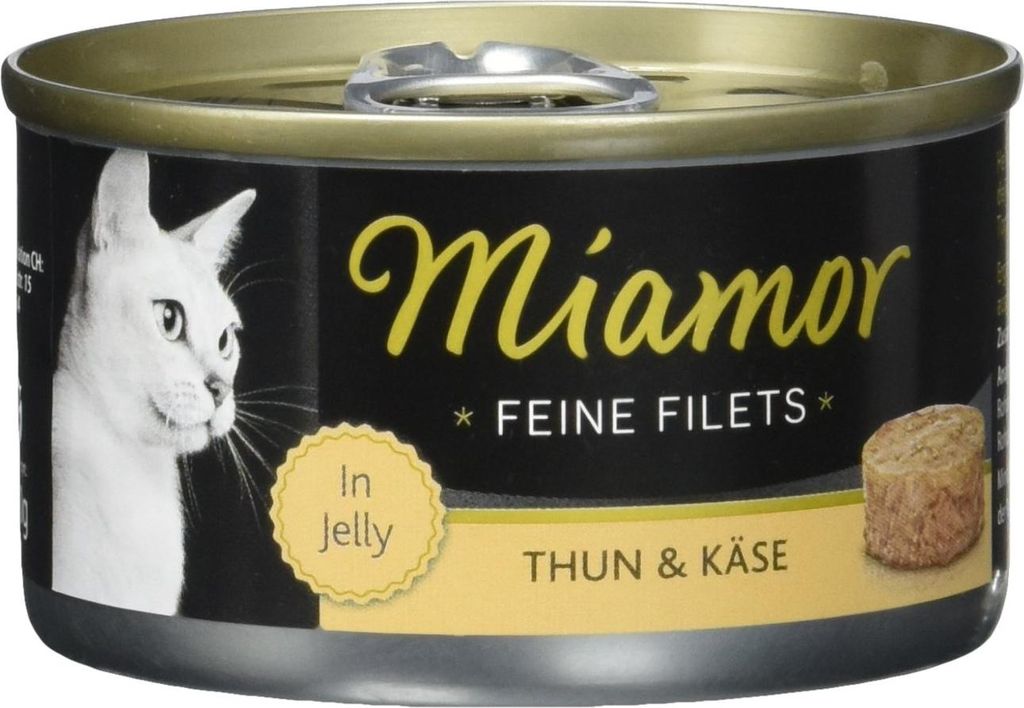 Miamor - Feine Filets Dose 24x100g | Thunfisch & Käse