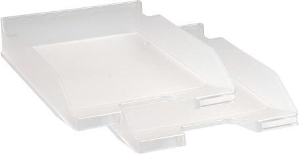 Exacompta 11323SD 2er Pack Briefablage COMBO MIDI, Office - Kristall