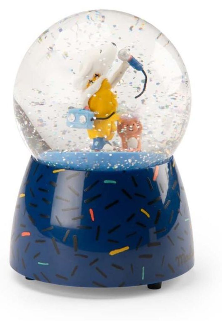 Musikkugel mit Schneekugel Puce and Pilou, Moulin Roty