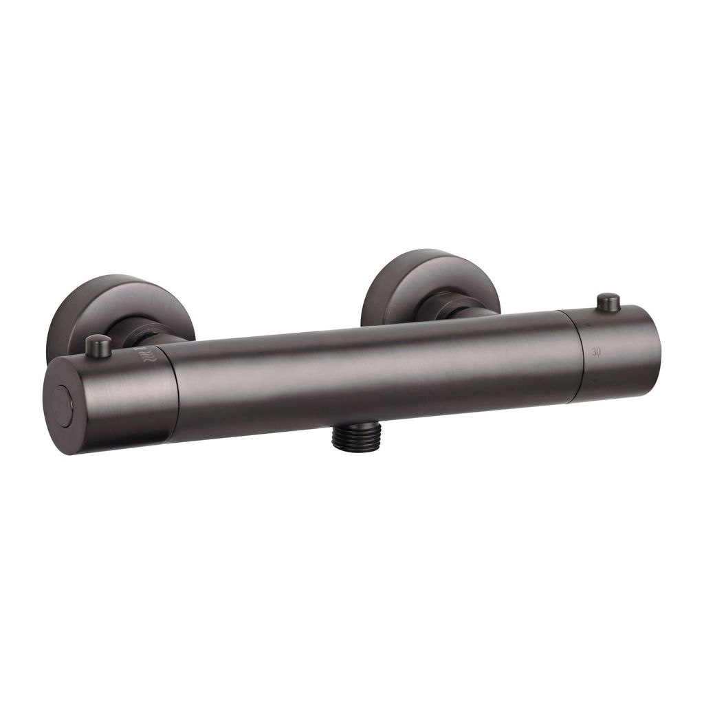 SCHÖNER WOHNEN-Kollektion Duschthermostat DICU, Industrial, Duscharmatur mit Thermostat Verbrühschutz, Mischbatterie mit Schlauchanschluss 1/2"