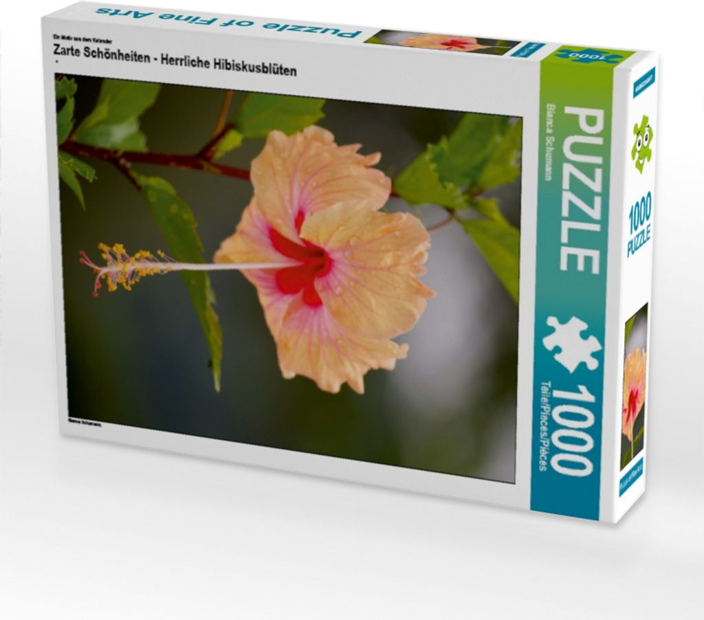 Calvendo Ein Motiv aus dem Kalender Zarte Schönheiten - Herrliche Hibiskusblüten 1000 Teile Puzzle hoch 480x640mm, Schumann Bianca; 7301908