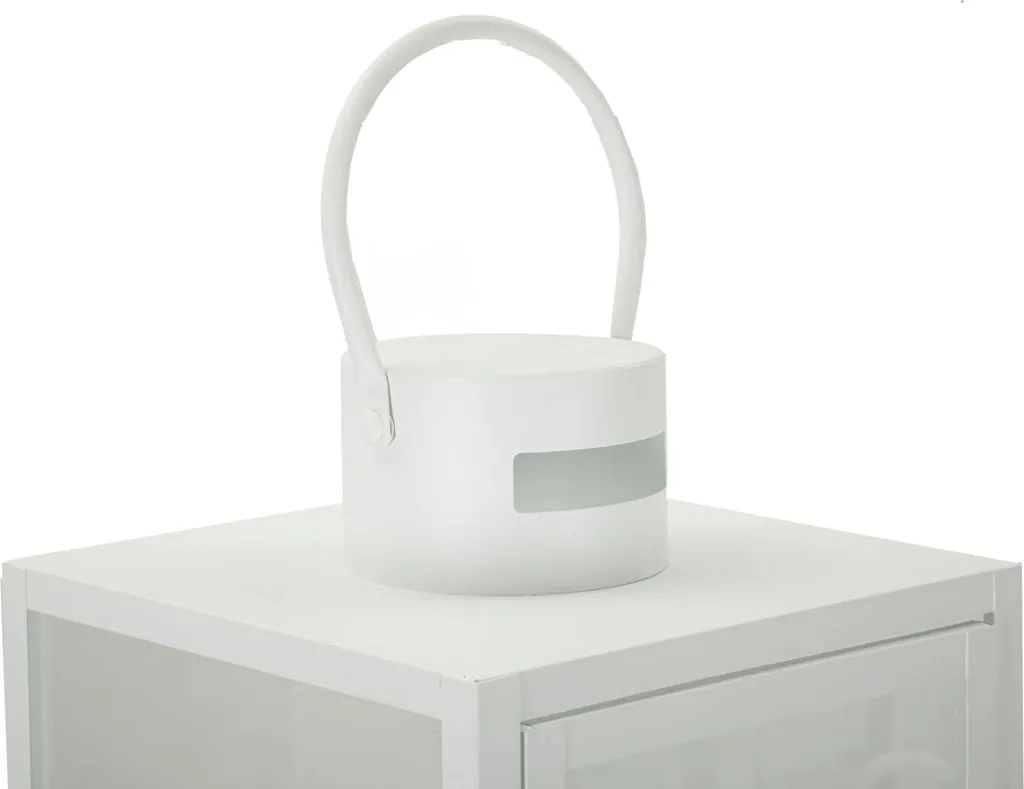 Lanterne Blanche de Table 22cm - Pack de 3 pour Déco Mariage et Fêtes