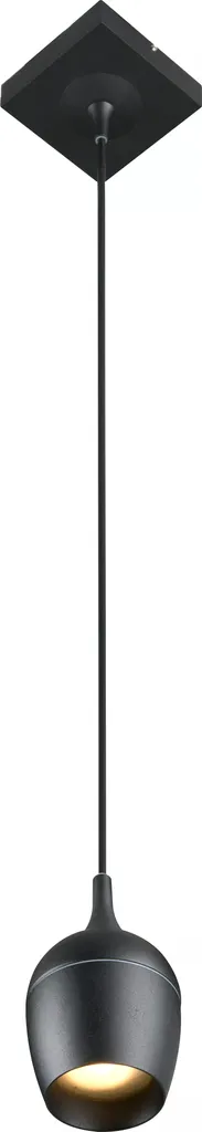 Suspension moderne Lucide PRESTON en métal noir 1xGU10 design épuré