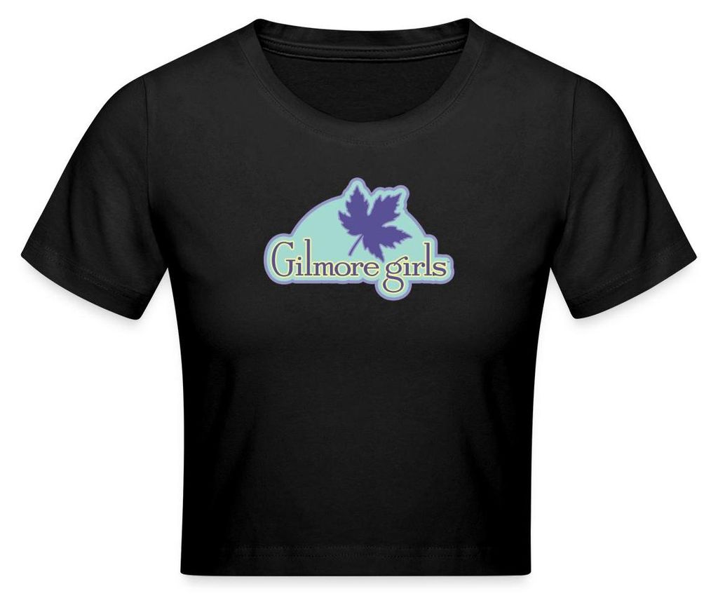 Spreadshirt Gilmore Girls Logo Crop Top, XL, Schwarz