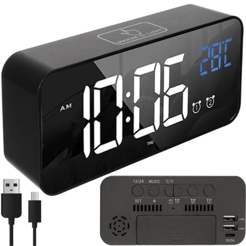 Budzik - Zegar LED Izoxis 24736 Zdjęcie produktu 