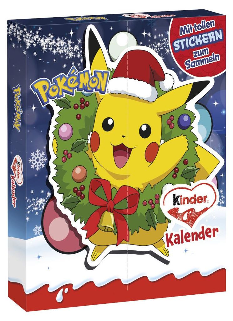 Kalendarz adwentowy Ferrero Kinder Mix Pokémon, opakowanie Zdjęcie produktu 