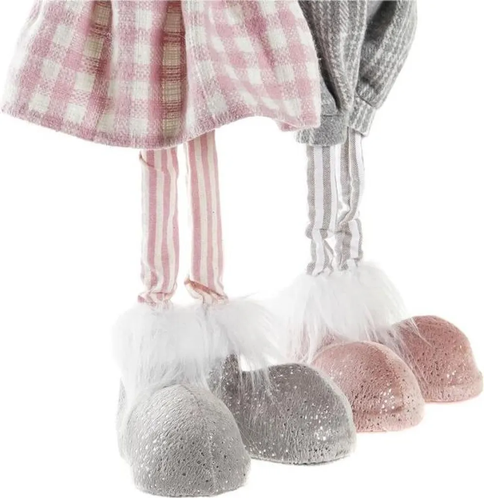 Duo de Cerfs de Noël DKD Home Decor 49cm - Finition Polyester Doux