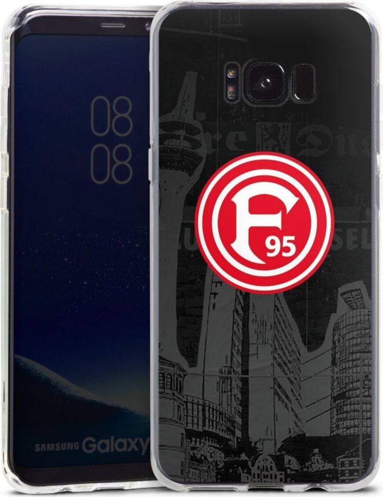 DeinDesign Handyhülle für Samsung Galaxy S8 Plus Silikon Hülle Case Smartphone Schutzhülle Fortuna Düsseldorf Logo Offizielles Lizenzprodukt
