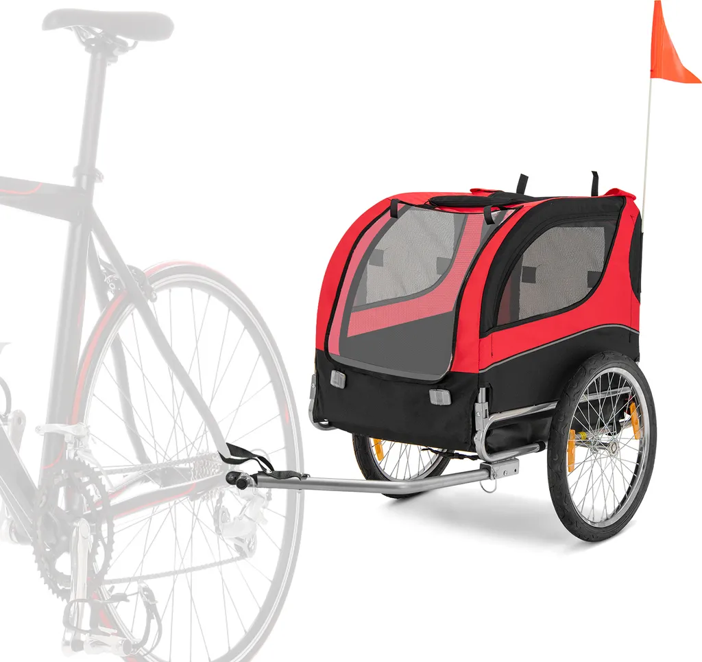 Remorque vélo chien pliable pour transporter votre animal en sécurité