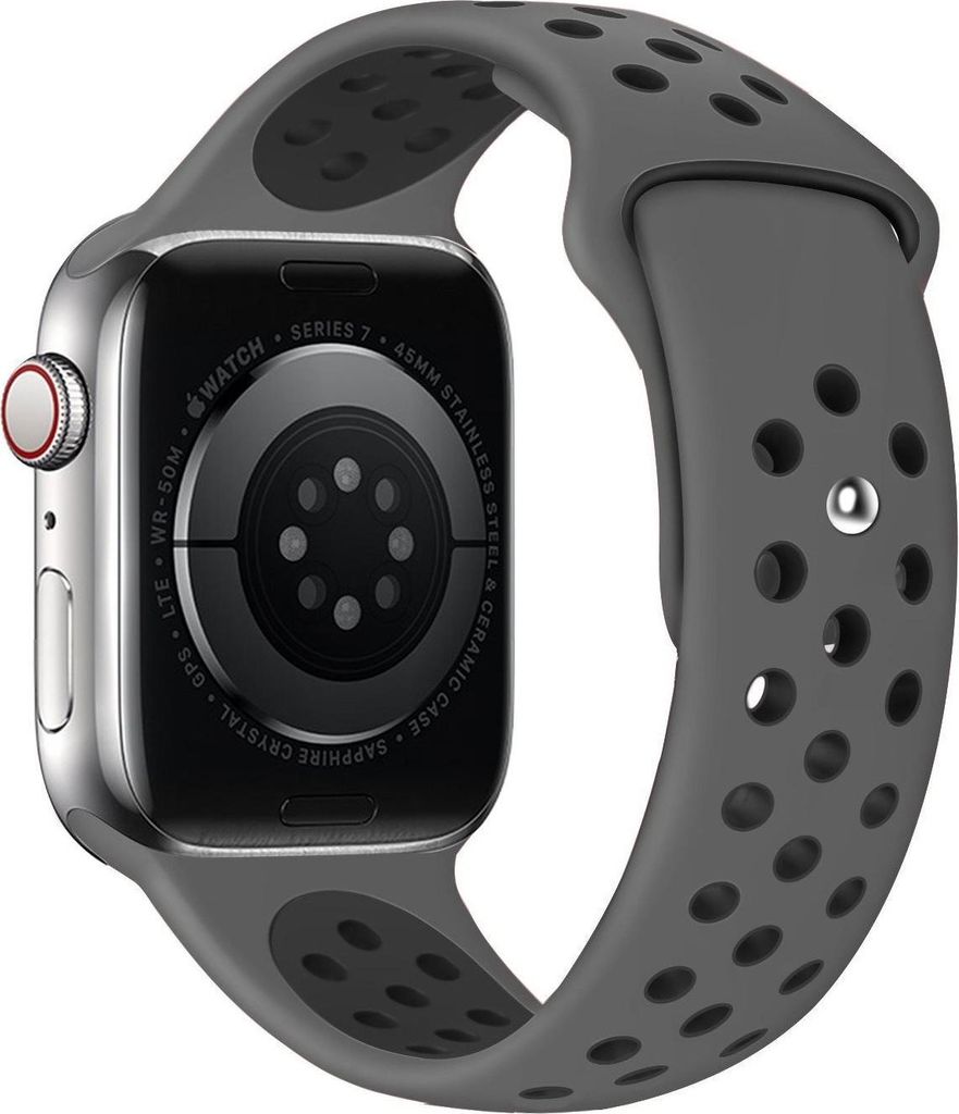 Eternico Sports für Apple Watch 38 mm / 40 mm / 41 mm Tiefschwarz und Grau