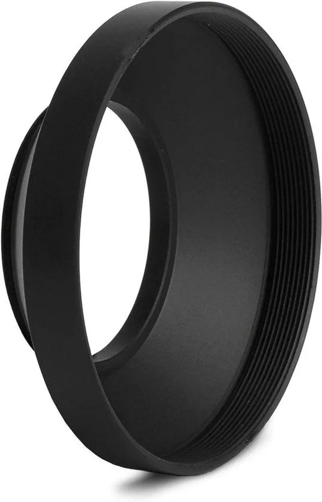 Pare-soleil grand angle Ø 40,5 mm noir contre le vignettage et reflets