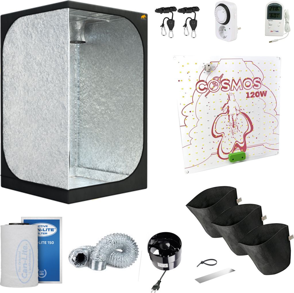 Grow Box60 Einsteiger Komplettset für 3 Pflanzen Grow mit Produktbild 
