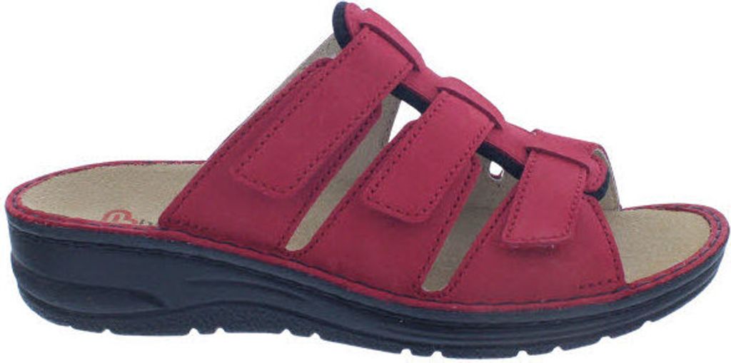 Berkemann Senta Pantolette, Nubukleder, Rot, Wechselfußbett, Weite F-J 03118-234 42