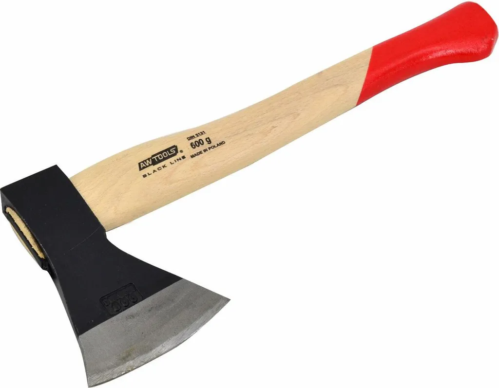 Awtools Ascia da Carpenteria 600g Manico Legno - Attrezzo Professionale