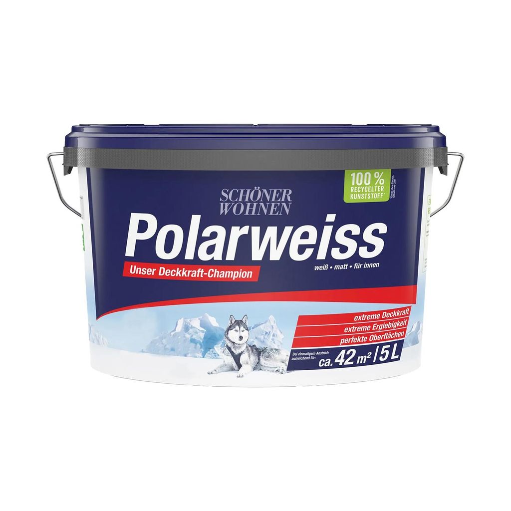 Schöner Wohnen Polarweiss Innenfarbe 5,0 Ltr.  weiß hohe Produktbild 