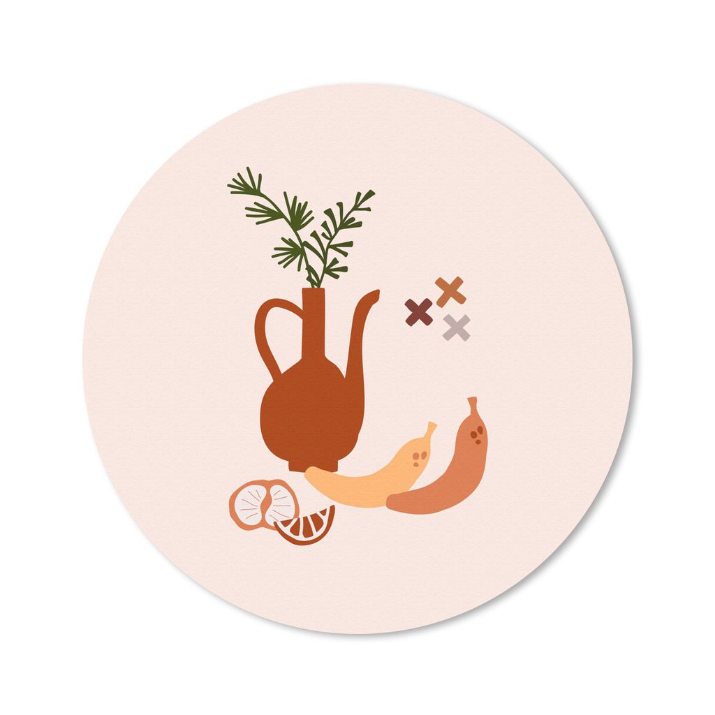 MuchoWow Mauspad Mousepad Dose - Frucht - Pflanze 50x50 cm - Mousepads - Maus Mat - Pad - Mausunterlage - Vinyl