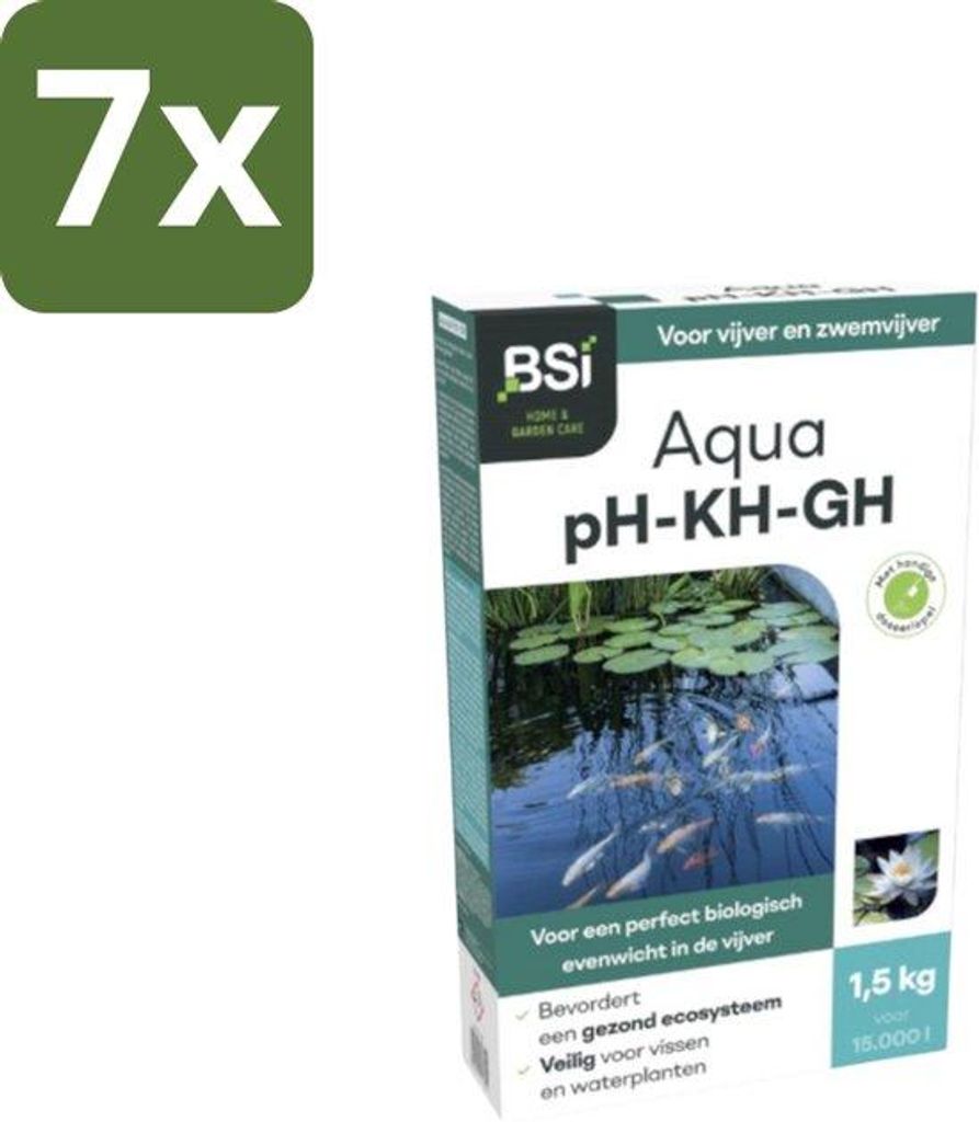 Wasserbalans-Verbesserer - 1,5 kg - Bulkverpackung - 7 Stück - pH-KH-GH-Testset