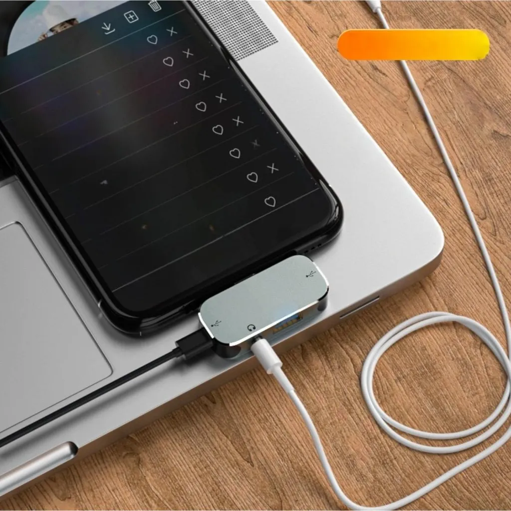 Adattatore INF Multiporta USB-C 4 in 1 con Audio e USB 3.0 Ultra-Fast - 5