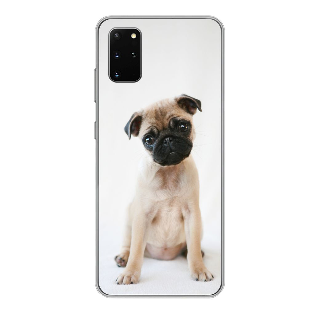 MuchoWow Handyhülle Schutzhülle Hülle für Samsung Galaxy S20 Plus Hund - Haustiere - Porträt Silikon Softcase Handy Hülle - Hartschale