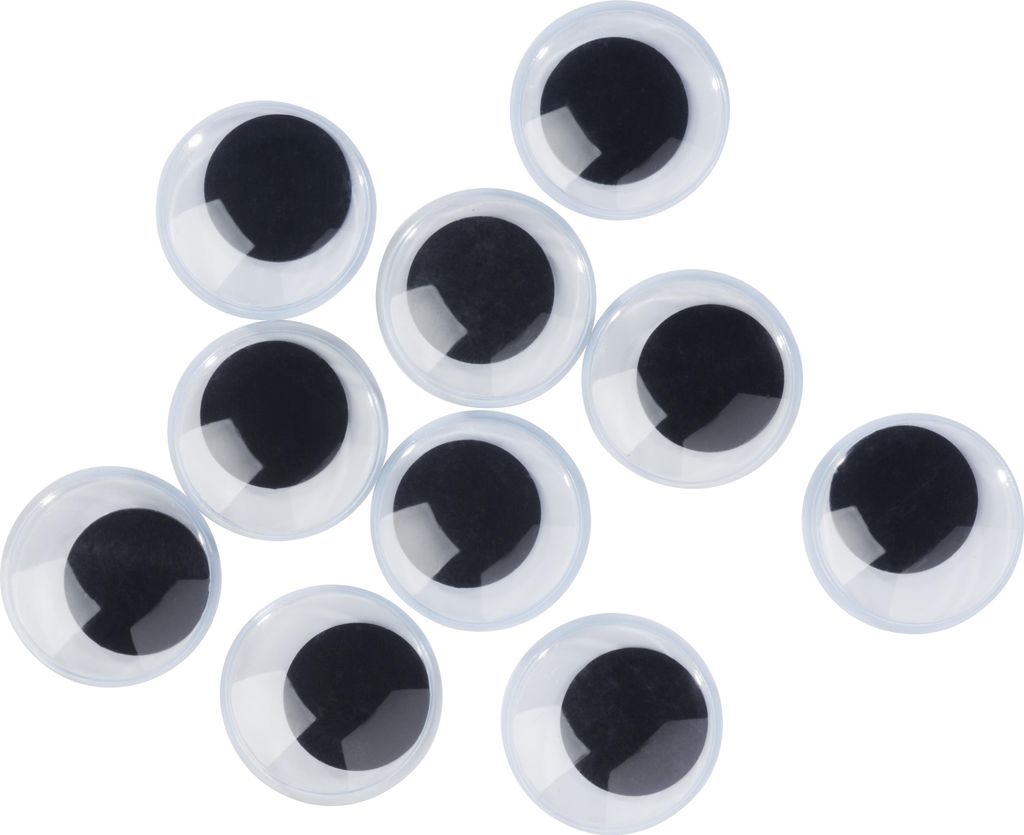 VBS Wackelaugen 3 cm selbstklebend 10 Stück für Basteln und Produktbild 