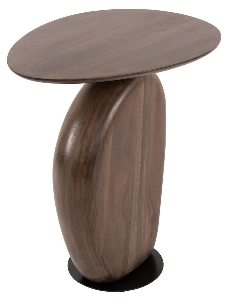 Table d'appoint stable en acacia 45 cm - Fini les meubles qui bougent