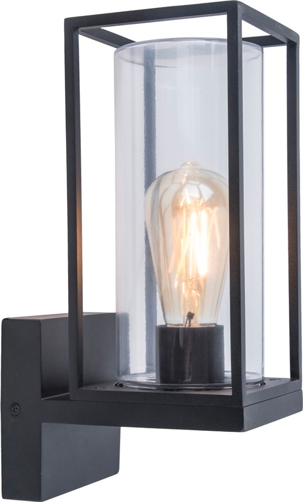 Kinkiet zewnętrzny FLAIR czarno-biały 1xE27x40W aluminium Zdjęcie produktu 