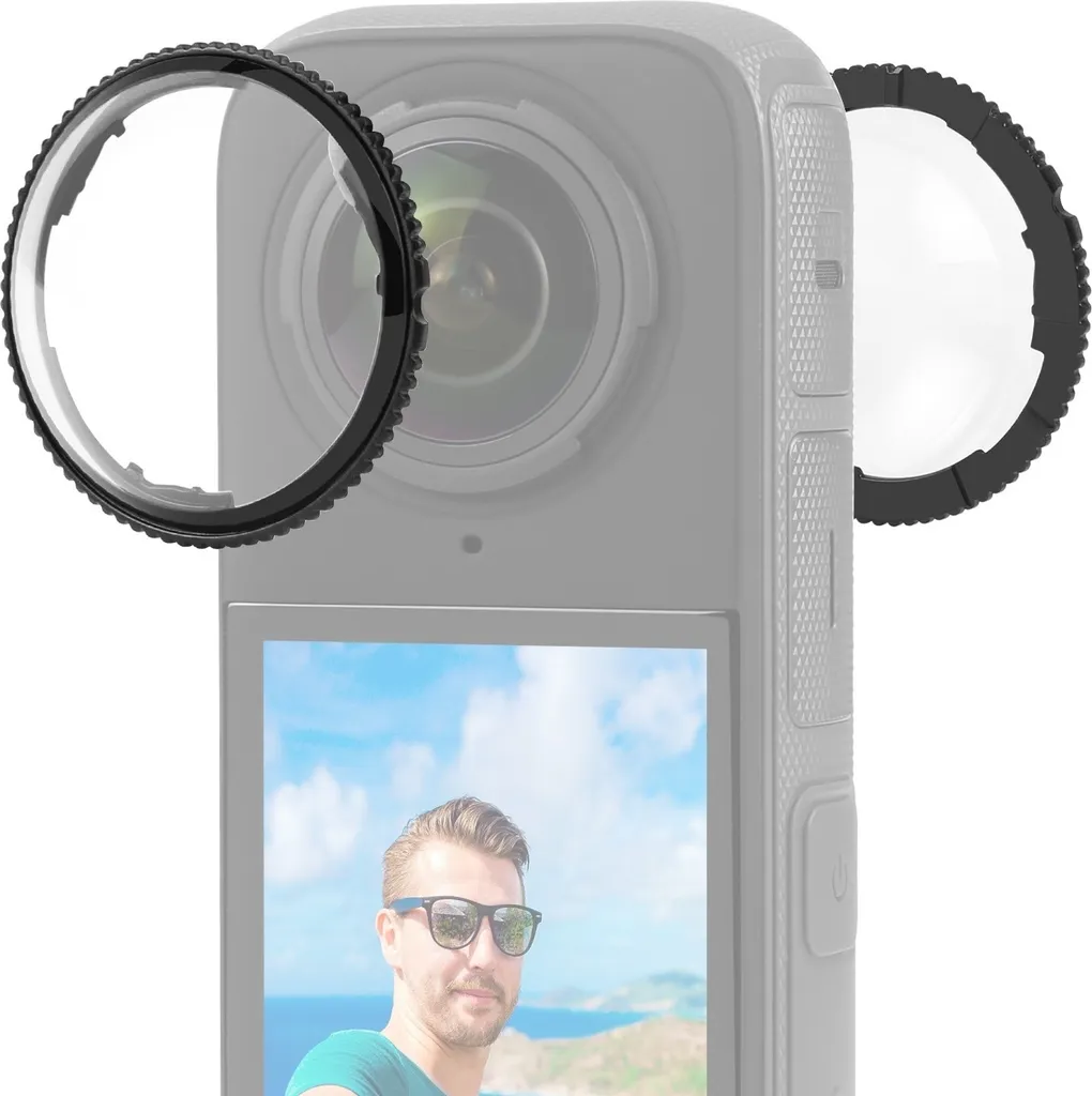 INF Copriobiettivo per action camera Insta360 X4 / vetro ottico