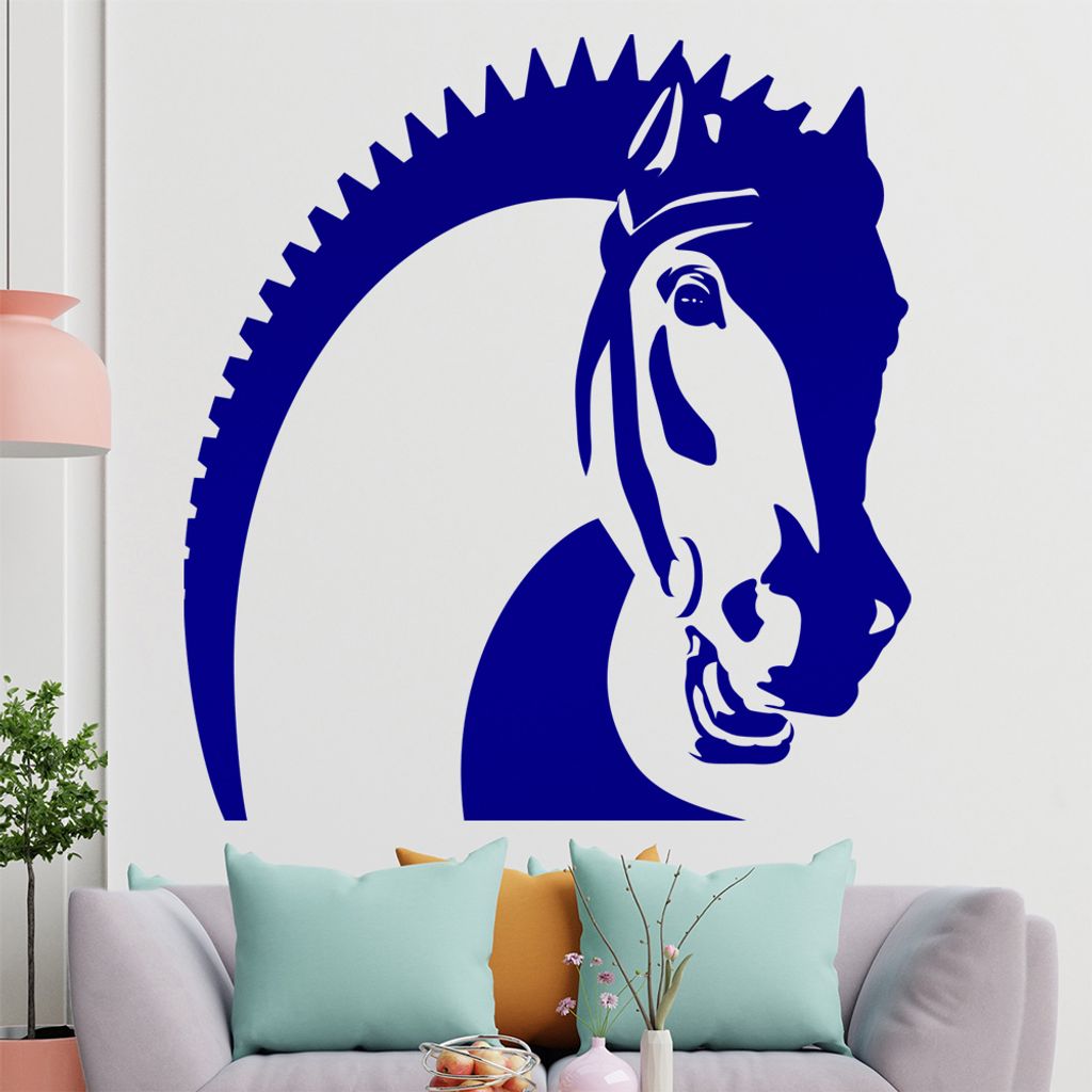 KIWISTAR Pferd Silhouette Wandtattoo in 6 Größen - Wandaufkleber Wall Sticker - Dekoration, Küche, Wohnzimmer, Schlafzimmer, Badezimmer