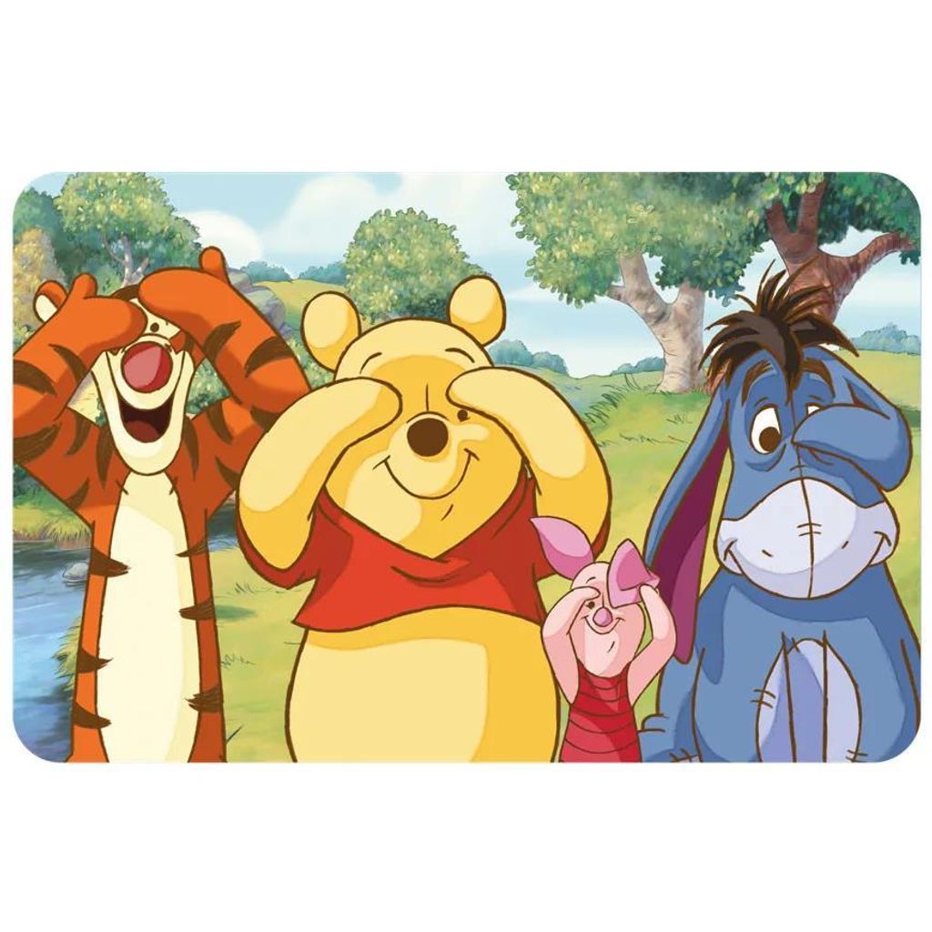 Disney Winnie Puuh Peekaboo Tischset 43x28 cm – Abwischbares Kinder Platzset