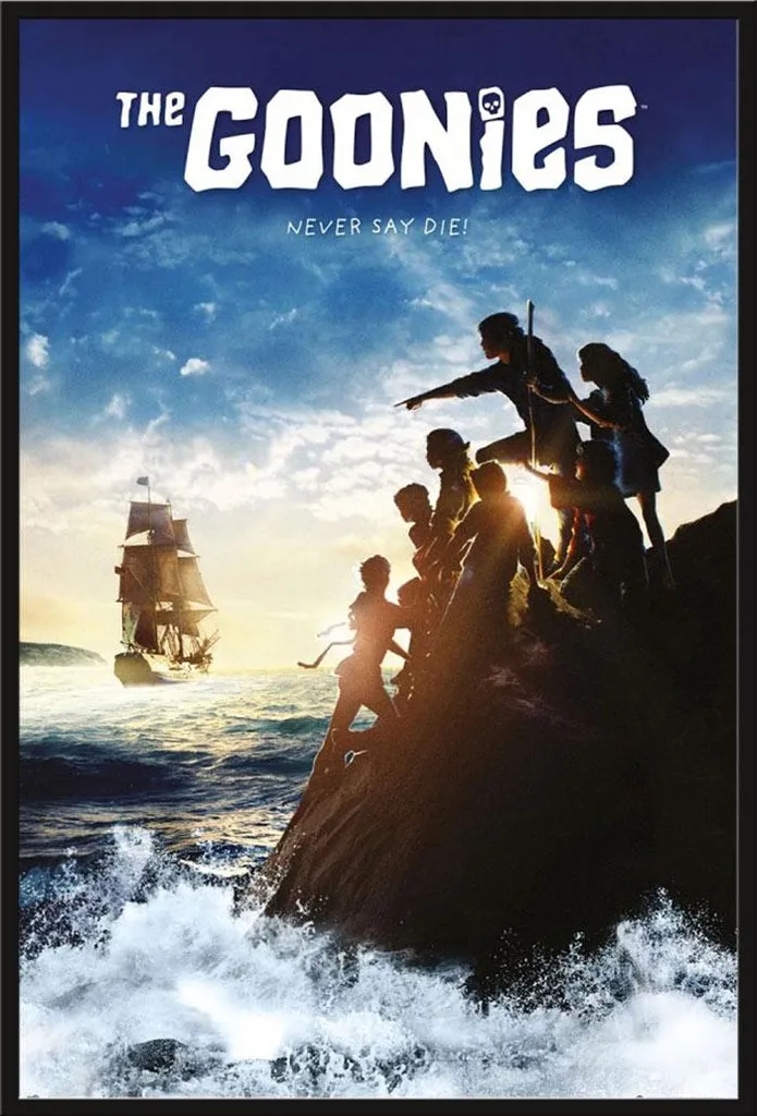 Affiche Les Goonies avec Cadre Shinsuke et Vitre Acrylique Incassable