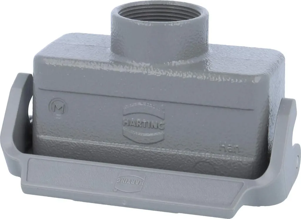 HARTING Han 16B Boîtier d'accouplement bas M32 avec bride longitudinale