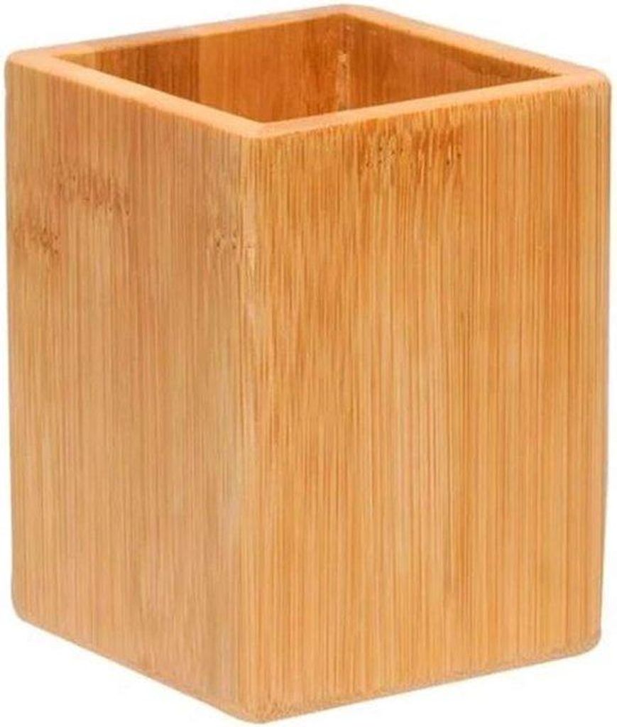 Holzstifthalter, Büroorganizer, quadratisch, für Schule, Büro