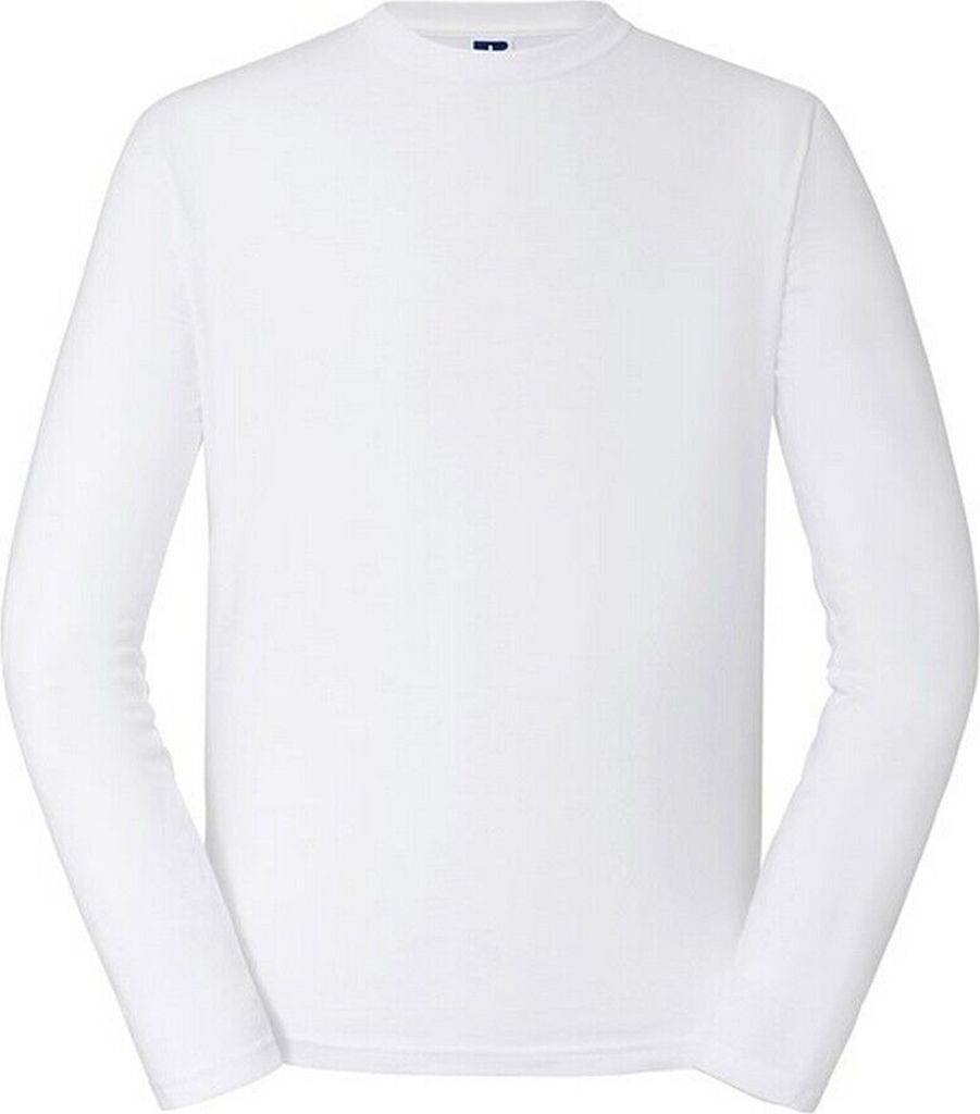 Russell - T-Shirt für Herren Langärmlig RW8777 (XS) (Weiß)