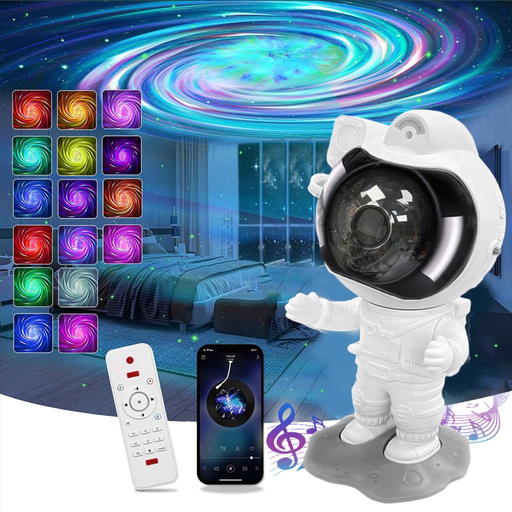 Projektor Astronauta Gwieździste Niebo z Głośnikiem Zdjęcie produktu 