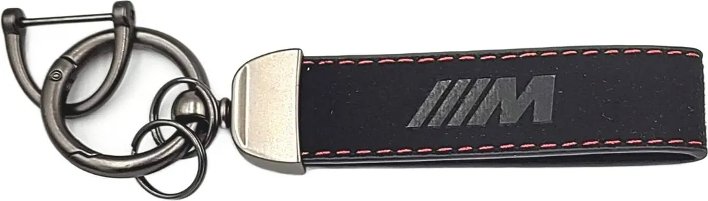 Portachiavi Auto BMW M-Performance Original Style | Metallo e Pelle - 2