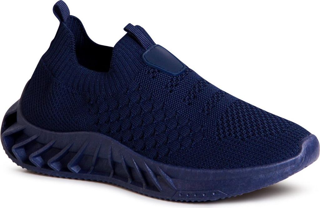 topschuhe24 2407 Damen Plateau Sneaker Light Slipper, Farbe:Dunkelblau, Größe:37 EU