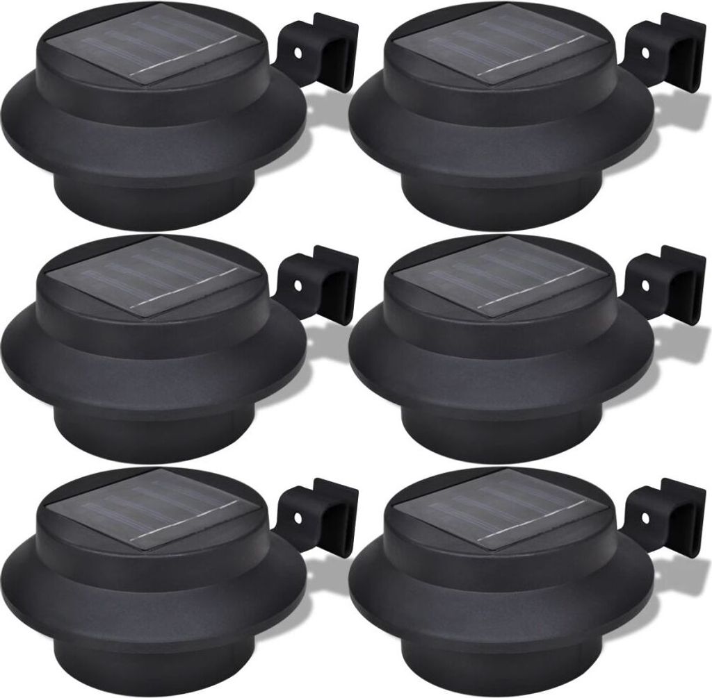 vidaXL 6x lampe d'extérieur kit d'éclairage solaire lumière Image du produit 