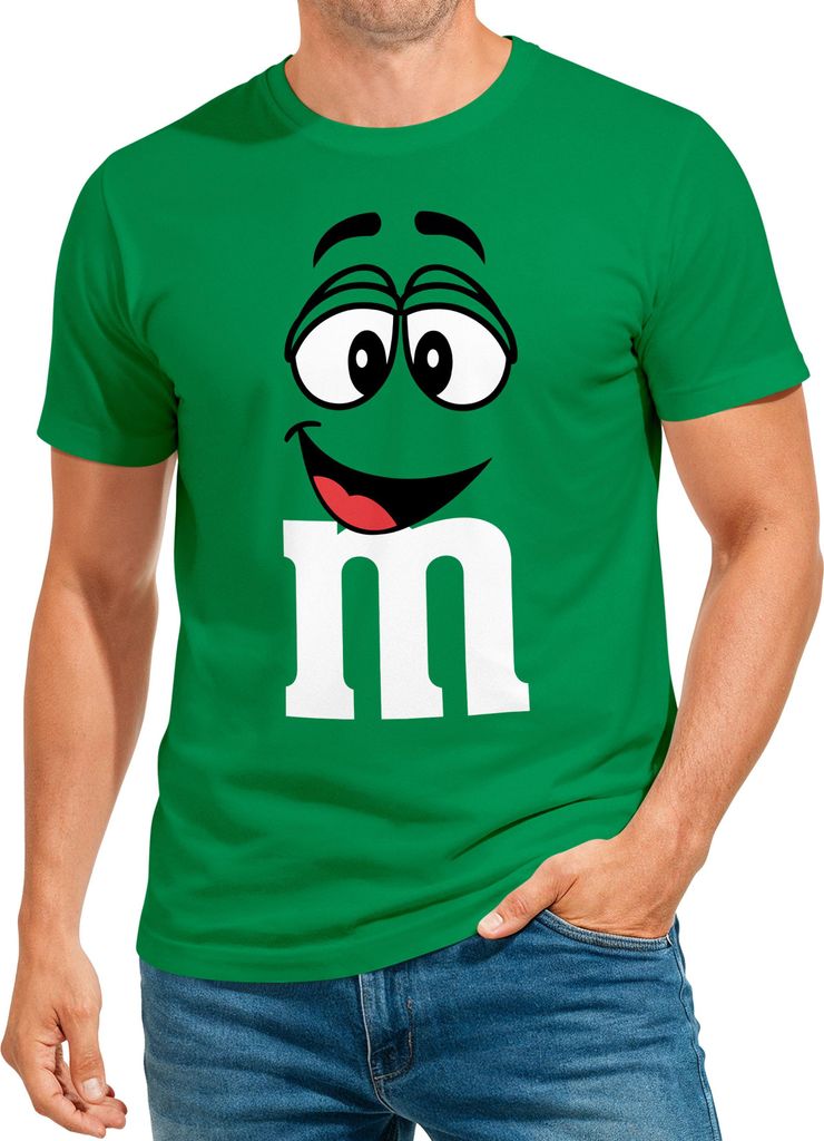 Herren T-Shirt Fasching Karneval M Aufdruck Gruppenkostüm Verkleidung Last Minute Faschingskostüme Männer Funshirt Moonworks