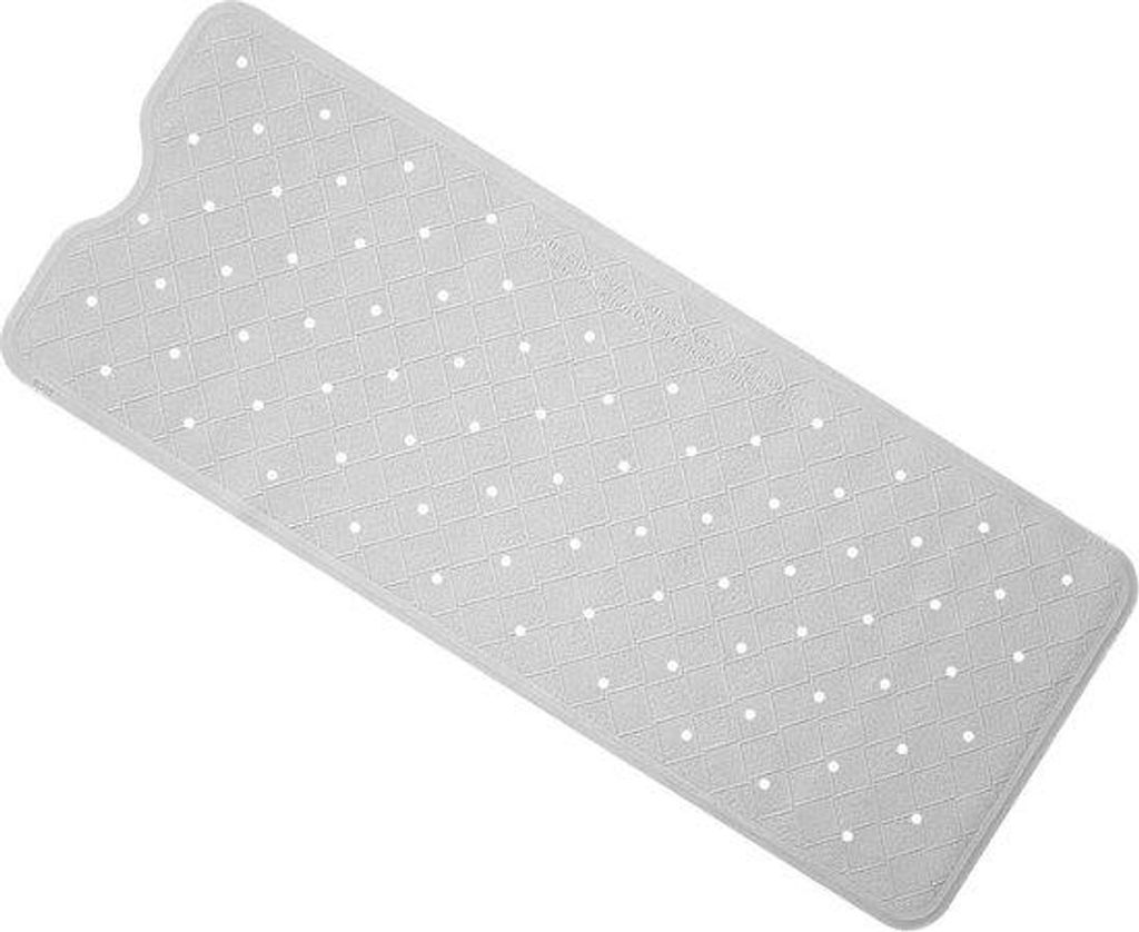 Weiche Antirutsch Duschmatte aus natürlichem Rubber mit Saugglocken, Schimmelschutz für Badewanne oder Dusche